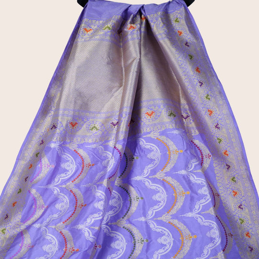 Pure Katan Necklace Pattern Handloom Saree