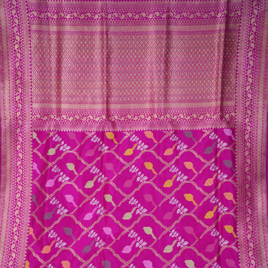 Pure Katan Jangla Handloom Saree