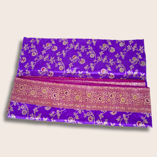 Pure Katan Multicolor Jungla Handloom Saree