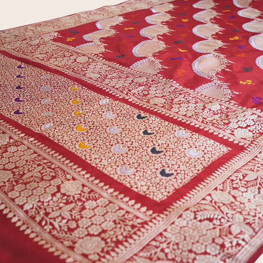 Pure Katan(Ektara) Kadwa Handloom Saree