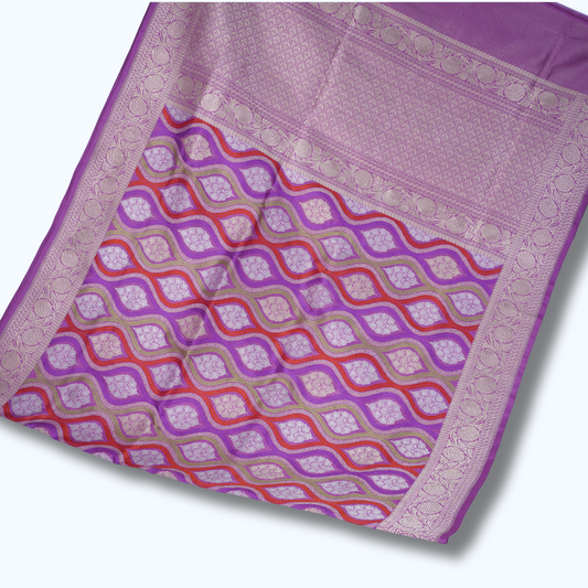 Pure Katan Sona-Rupa Motifs Handloom Saree