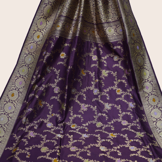 Pure Katan Jangla Handloom Saree