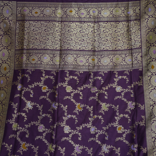 Pure Katan Jangla Handloom Saree