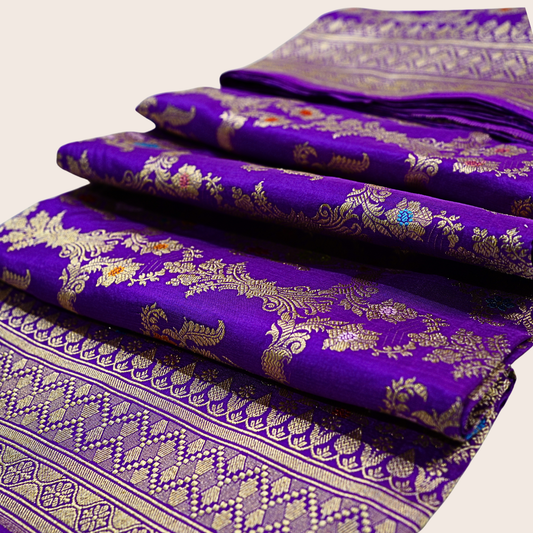 Pure Katan Silk Kadwa Handloom Saree